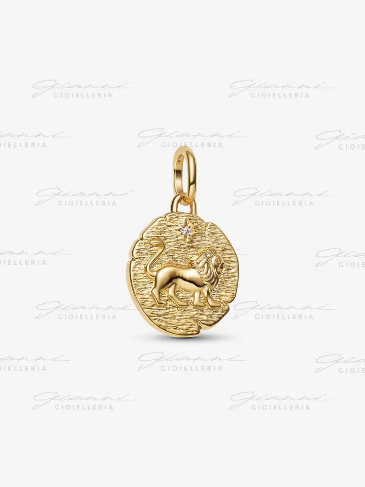 Charm Pandora - Medallion Leone ’Vita Veritas Virtus’ Charm