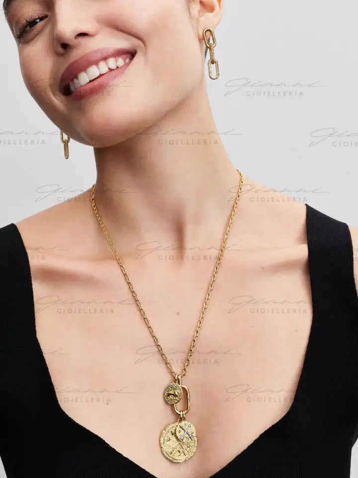 Charm Pandora - Medallion Leone ’Vita Veritas Virtus’ Charm