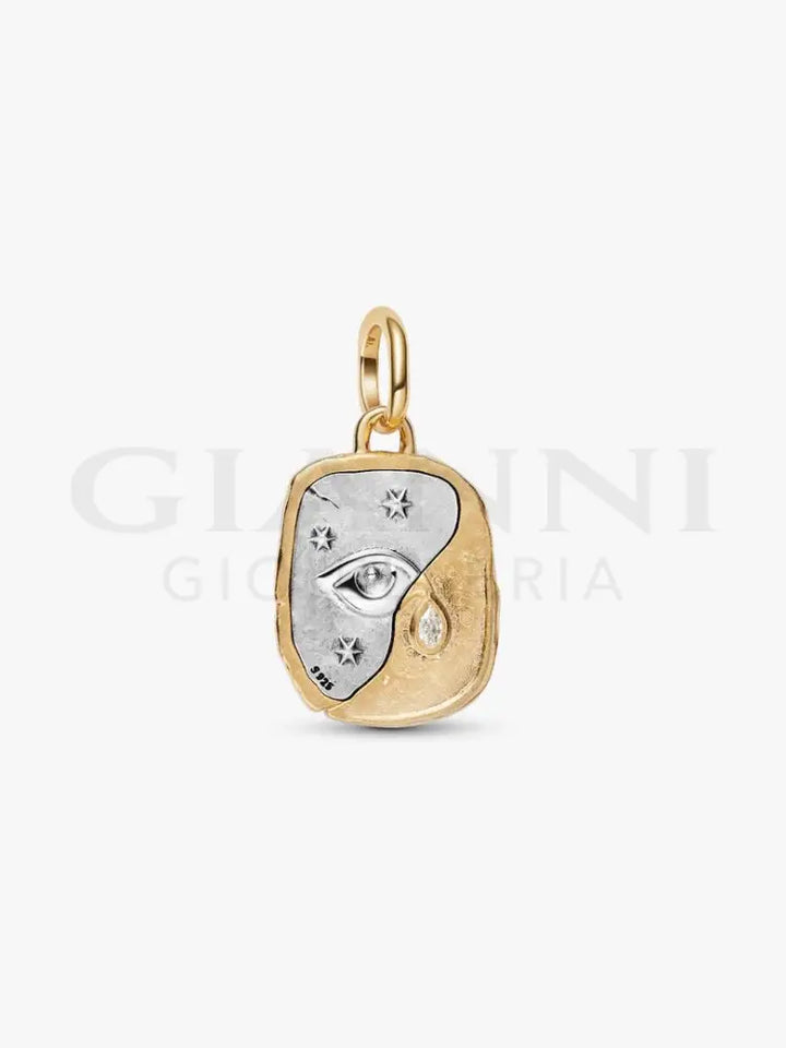 Charm Pandora - Medallion Occhio ’Nosce Te Ipsum’ - Charm