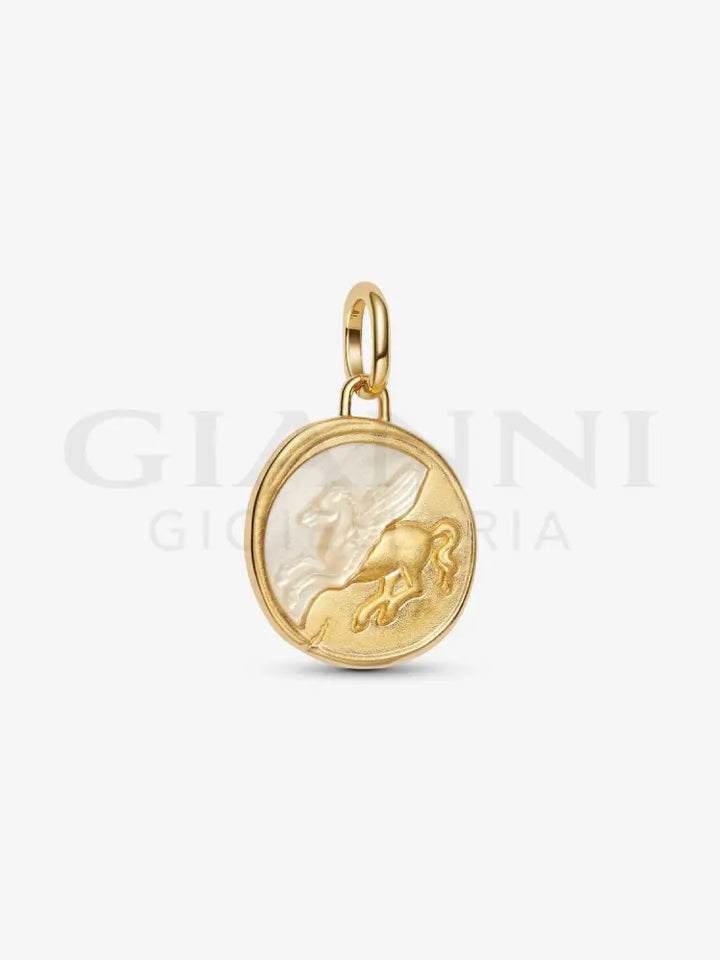 Charm Pandora - Medallion Pegaso ’Ex Animo’ Charm