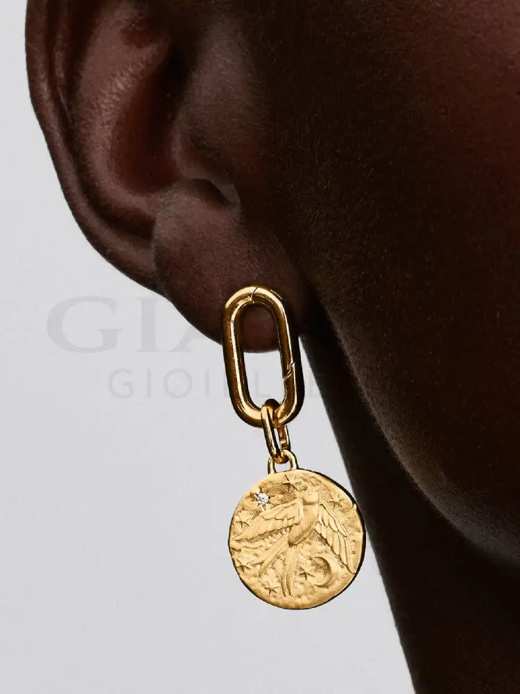Charm Pandora - Medallion Rondine ’Dum Vita Est Spes Est’ Charm