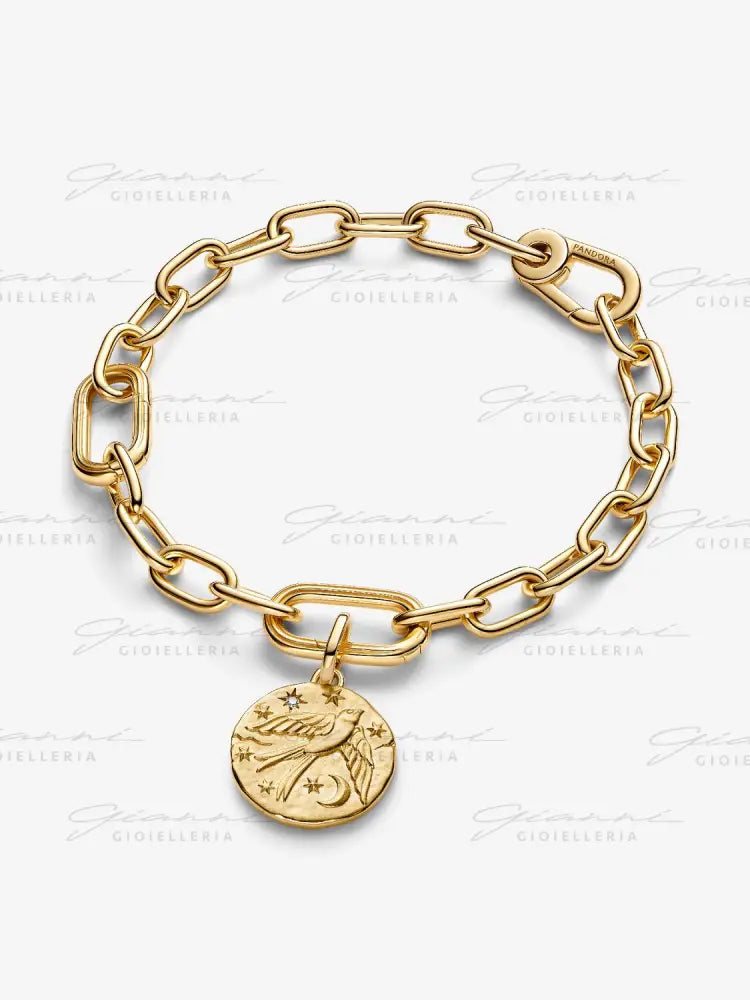 Charm Pandora - Medallion Rondine ’Dum Vita Est Spes Est’ Charm