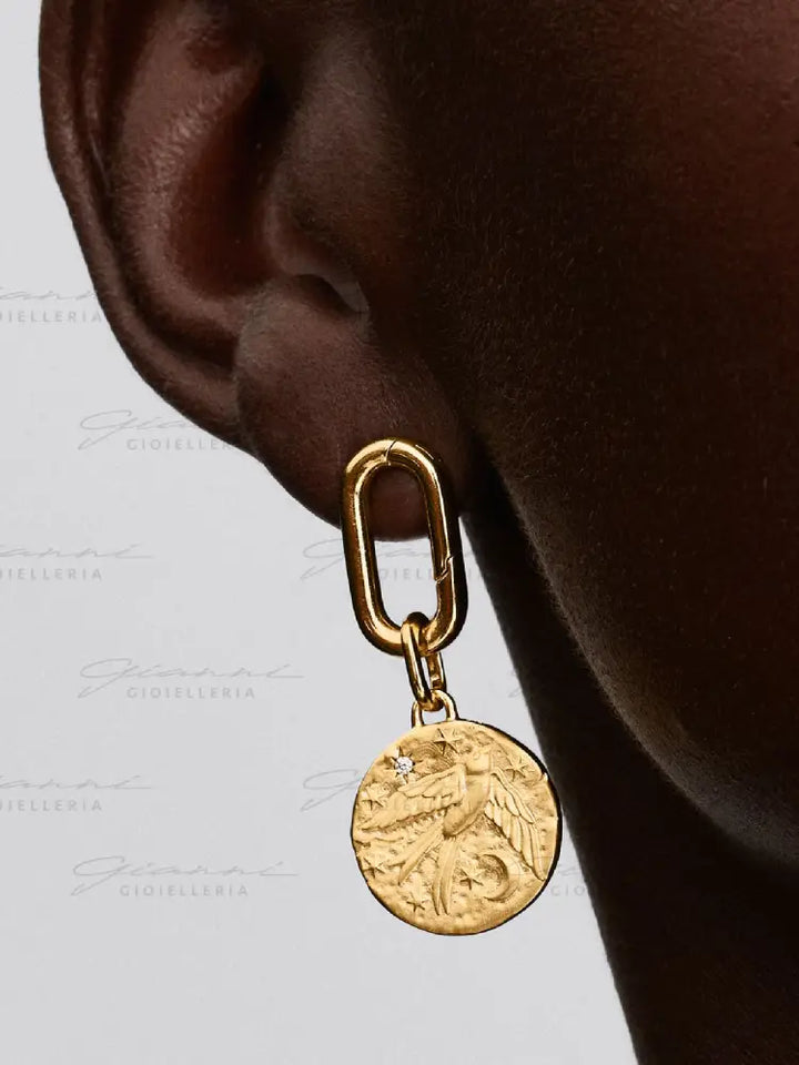 Charm Pandora - Medallion Rondine ’Dum Vita Est Spes Est’ Charm