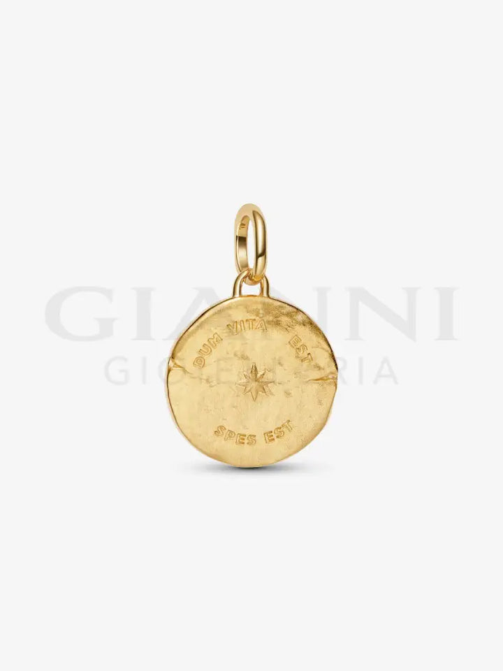 Charm Pandora - Medallion Rondine ’Dum Vita Est Spes Est’ Charm