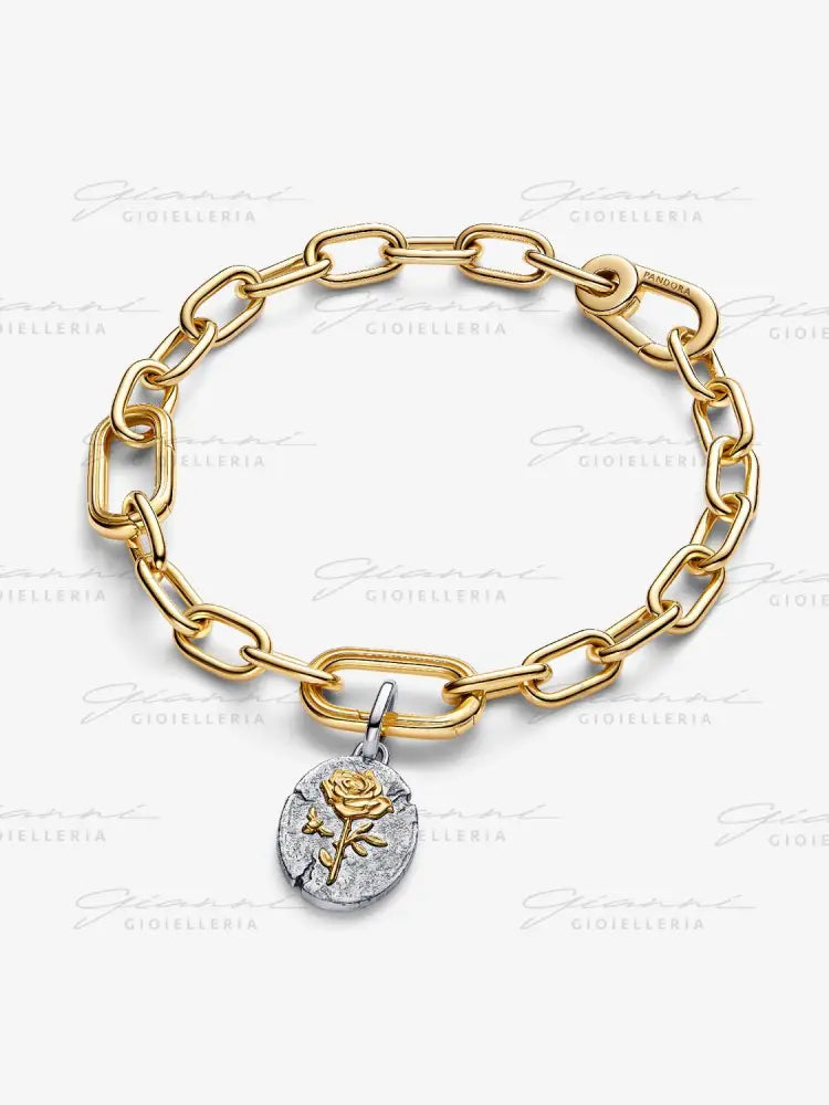 Charm Pandora - Medallion Rosa ’Rosa Inter Spinas Crescit’ Charm