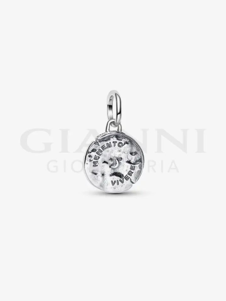 Charm Pandora - Medallion Serpente ’Memento Vivere’ Charm