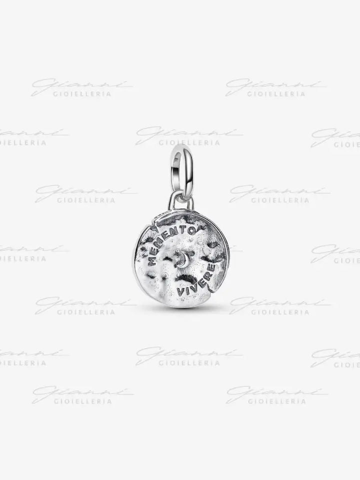 Charm Pandora - Medallion Serpente ’Memento Vivere’ Charm