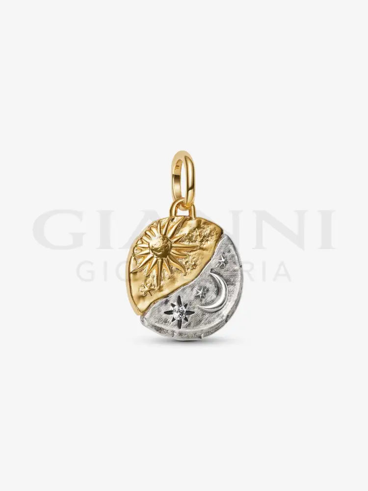 Charm Pandora - Medallion Sole e Luna ’Ad Astra Per Aspera’ Charm