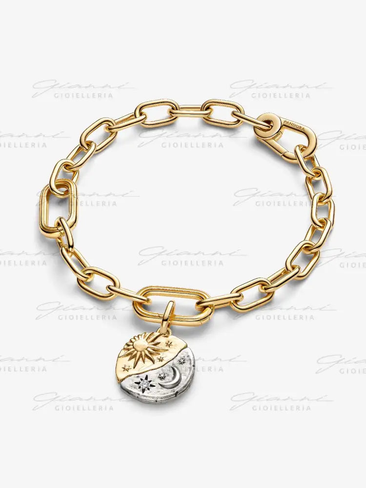 Charm Pandora - Medallion Sole e Luna ’Ad Astra Per Aspera’ Charm