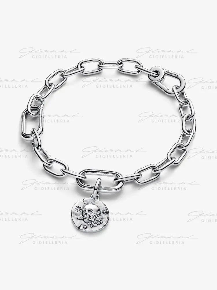 Charm Pandora - Medallion Teschio ’Carpe Diem’ Charm