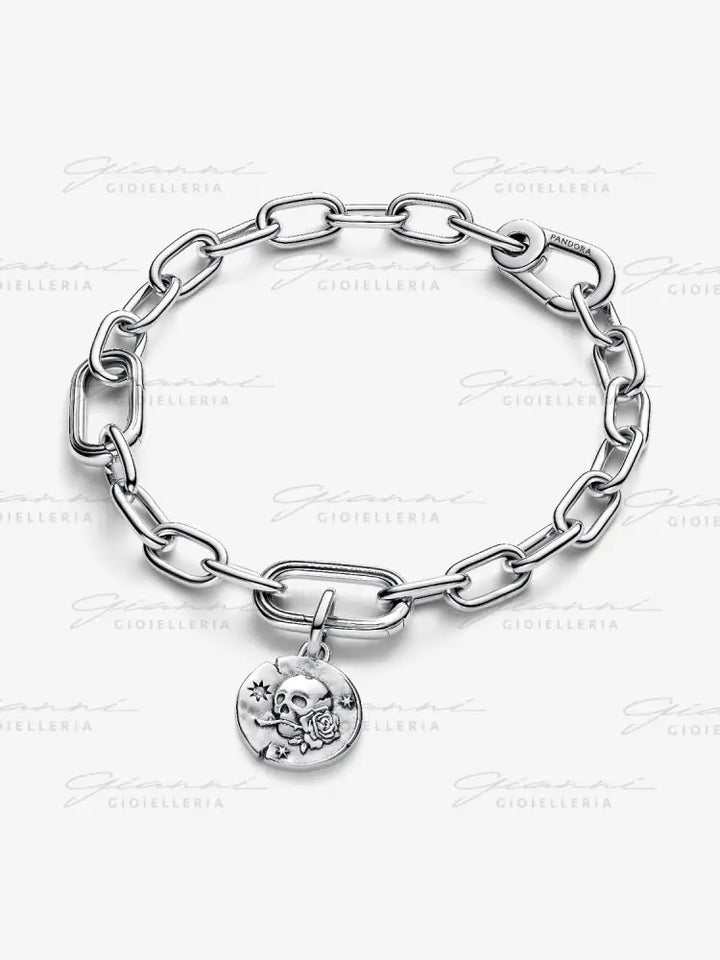 Charm Pandora - Medallion Teschio ’Carpe Diem’ Charm