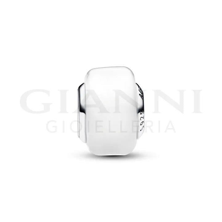 Charm Pandora - Mini Vetro di Murano Bianco Charm