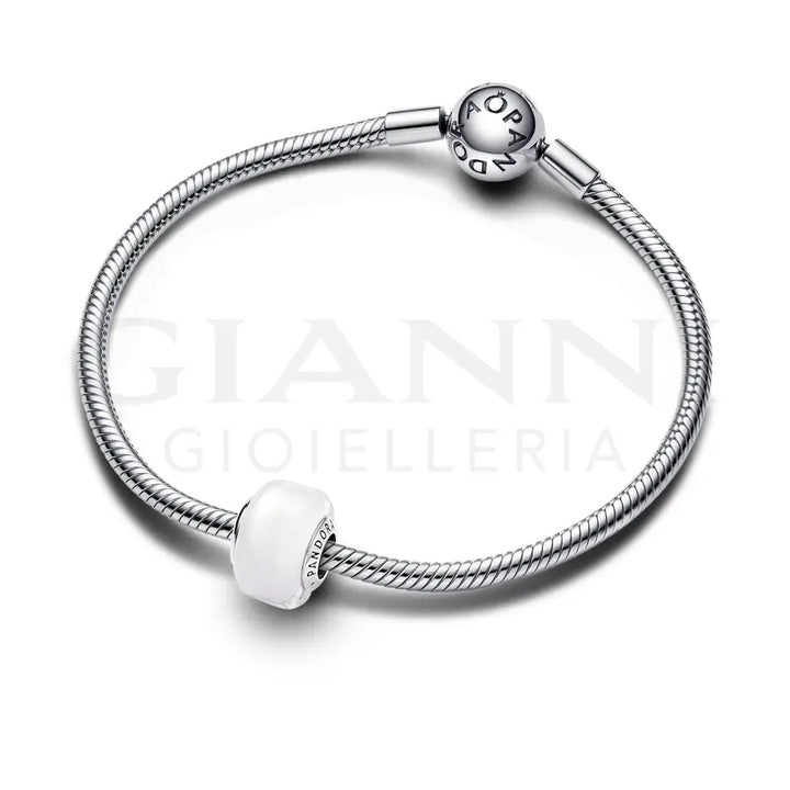 Charm Pandora - Mini Vetro di Murano Bianco Charm