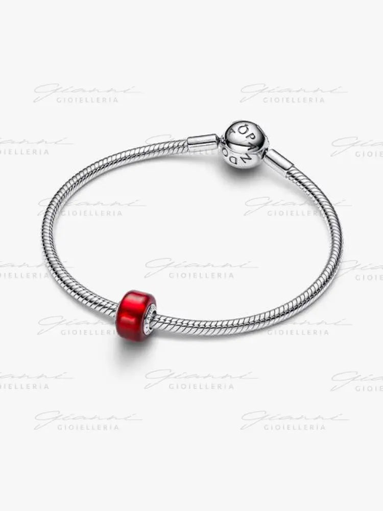 Charm Pandora - Mini Vetro di Murano Rosso Charm