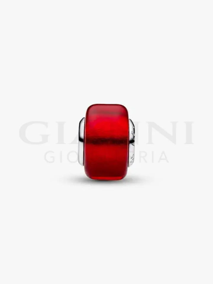 Charm Pandora - Mini Vetro di Murano Rosso Charm