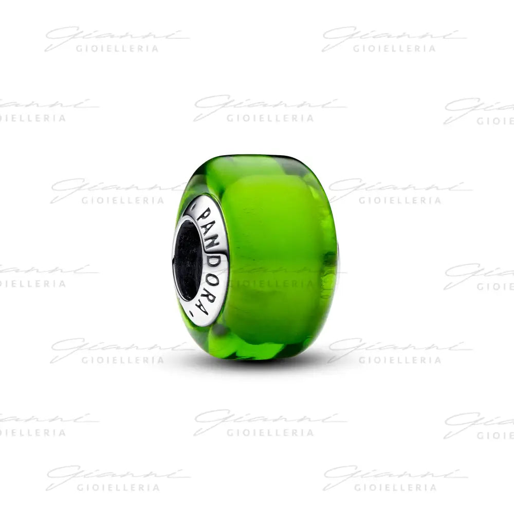 Charm Pandora - Mini Vetro di Murano Verde Charm