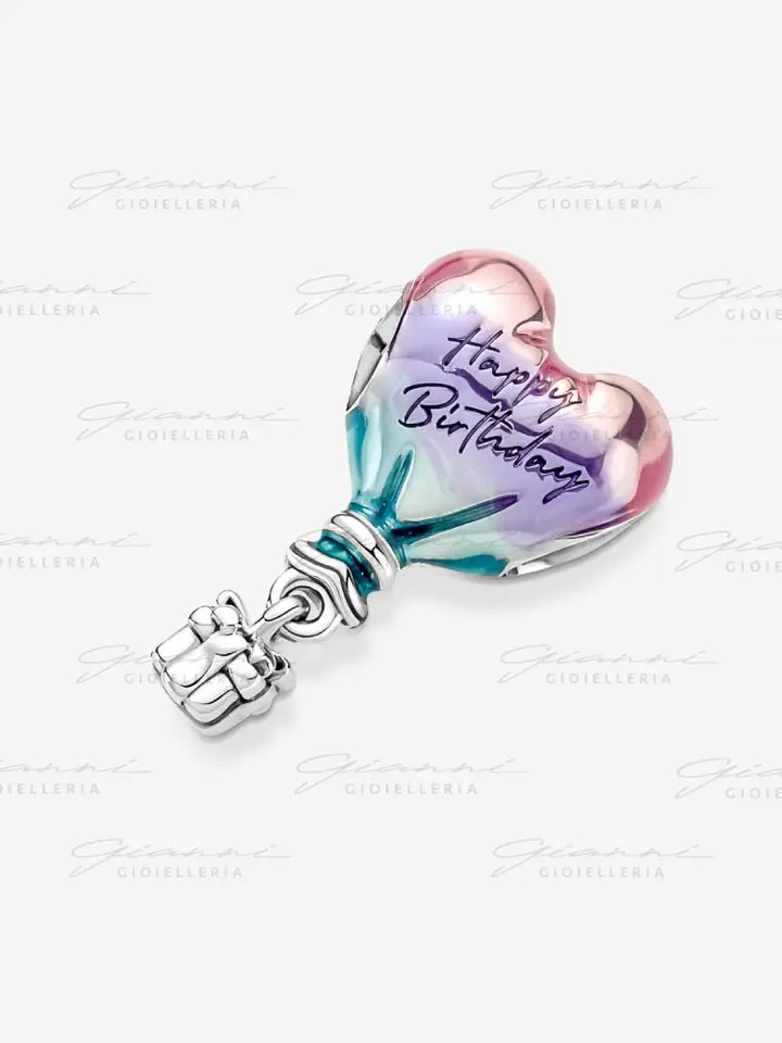 Charm Pandora - Mongolfiera ’Happy Birthday’ Charm