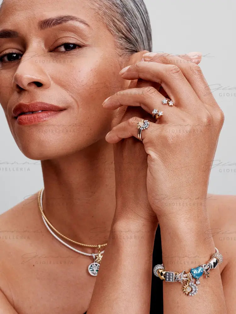 Charm Pandora - Openwork Cuore e Stella ’My Lucky Star’ Charm