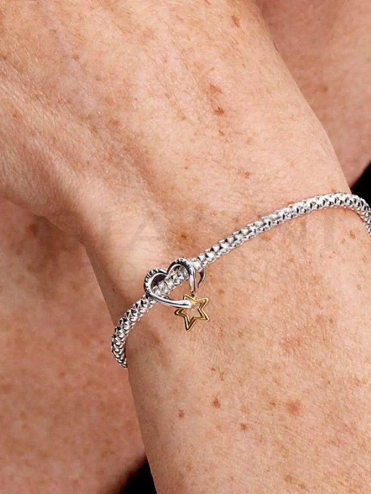 Charm Pandora - Openwork Cuore e Stella ’My Lucky Star’ Charm