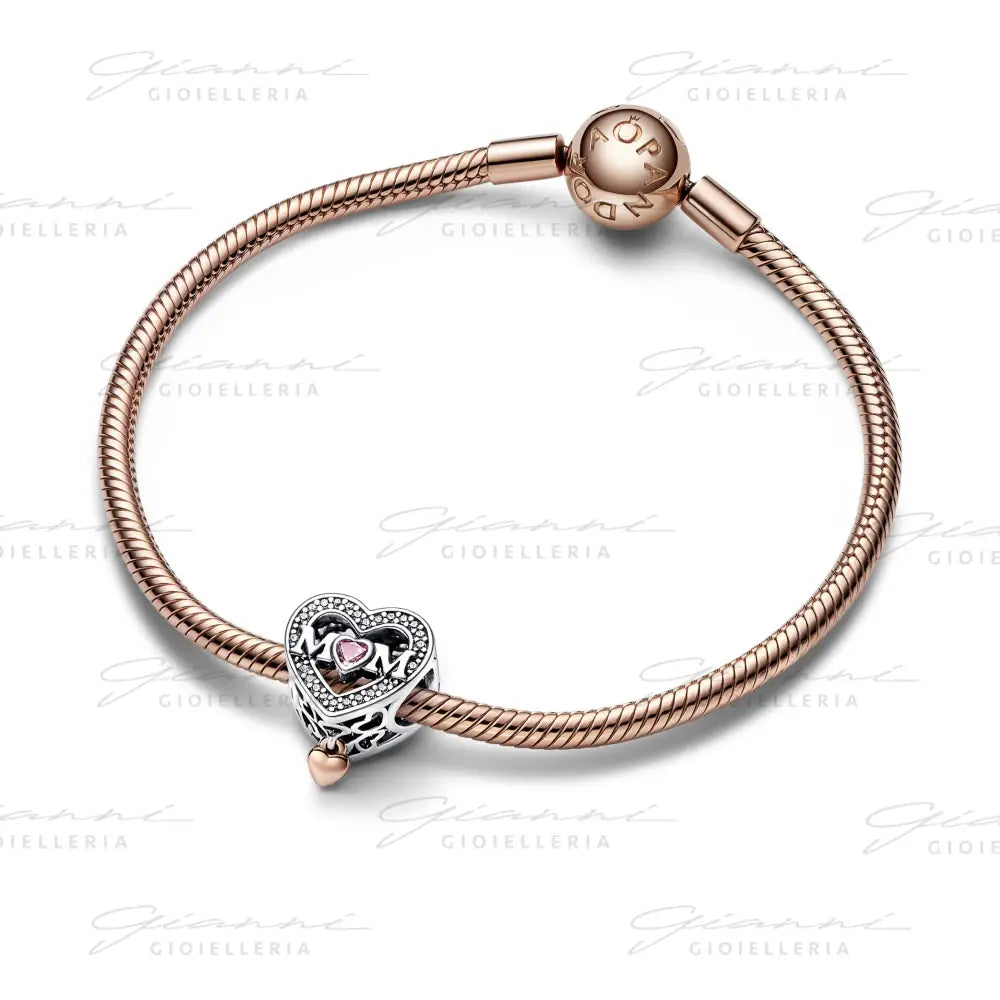 Charm Pandora - Openwork Mamma con Cuore Pendente Charm