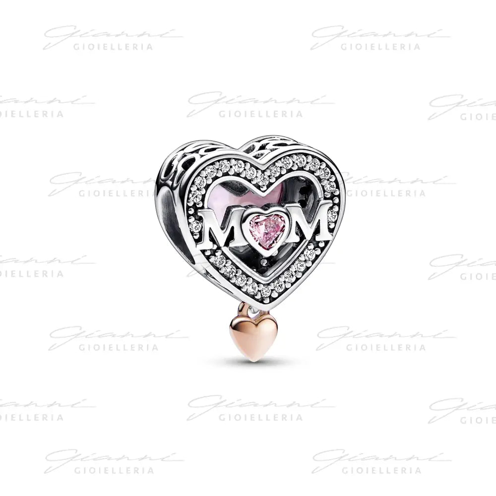Charm Pandora - Openwork Mamma con Cuore Pendente Charm