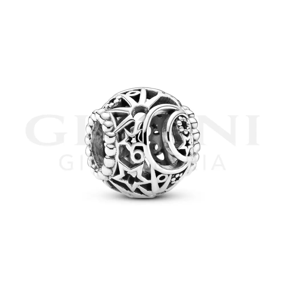 Charm Pandora Openwork Sole, Stelle e Luna