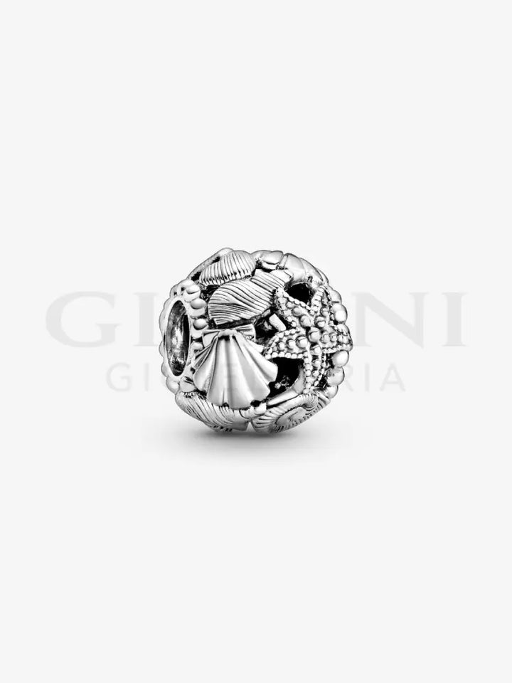 Charm Pandora - Openwork Stella Marina Conchiglia e Cuore Charm