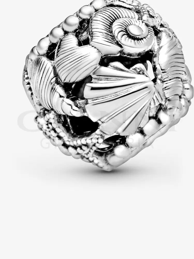Charm Pandora - Openwork Stella Marina Conchiglia e Cuore Charm