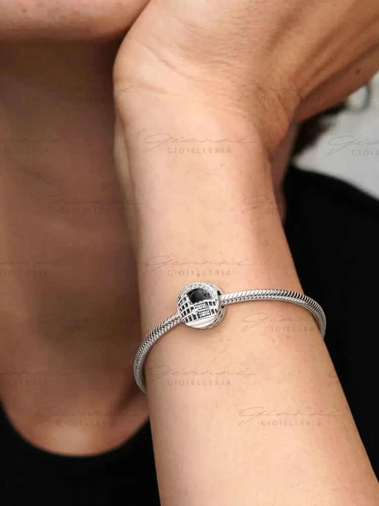 Charm Pandora - Openwork stile Colosseo di Roma Charm