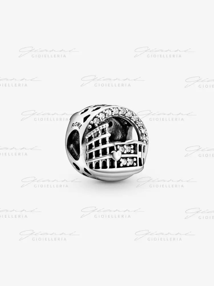 Charm Pandora - Openwork stile Colosseo di Roma Charm