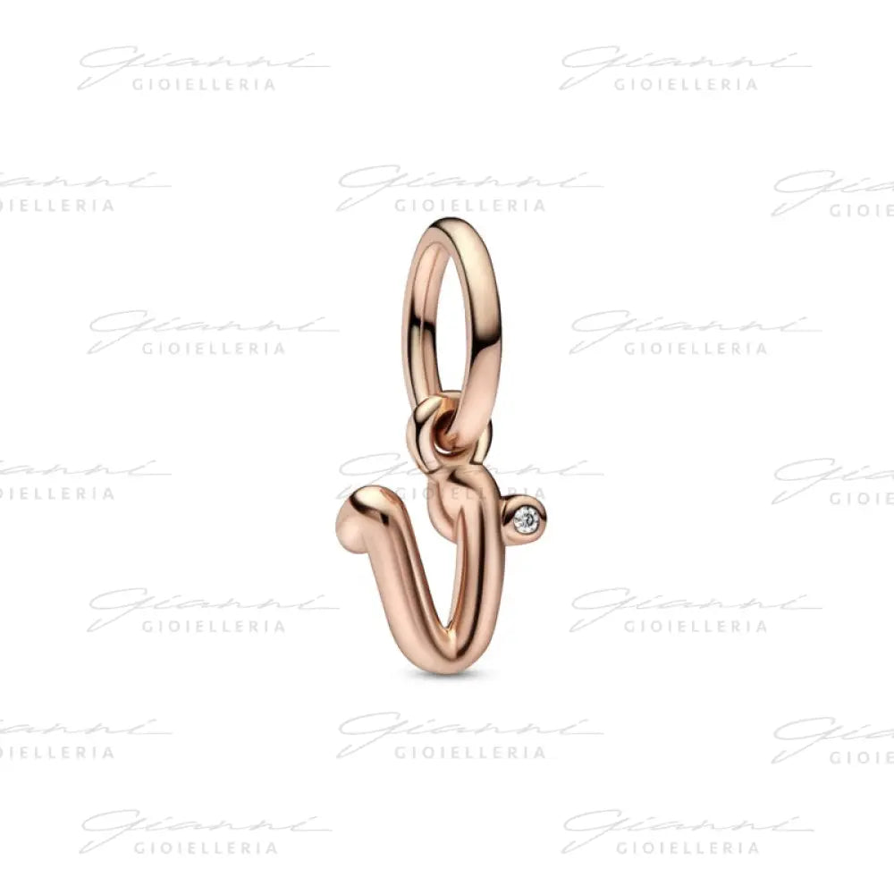 Charm Pandora - Pendente Alfabeto con Lettera V Charm