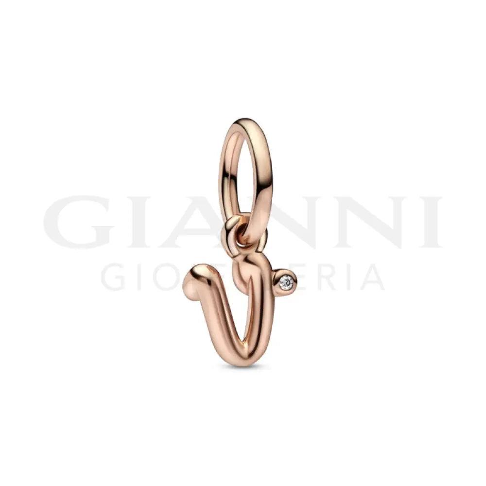 Charm Pandora - Pendente Alfabeto con Lettera V Charm