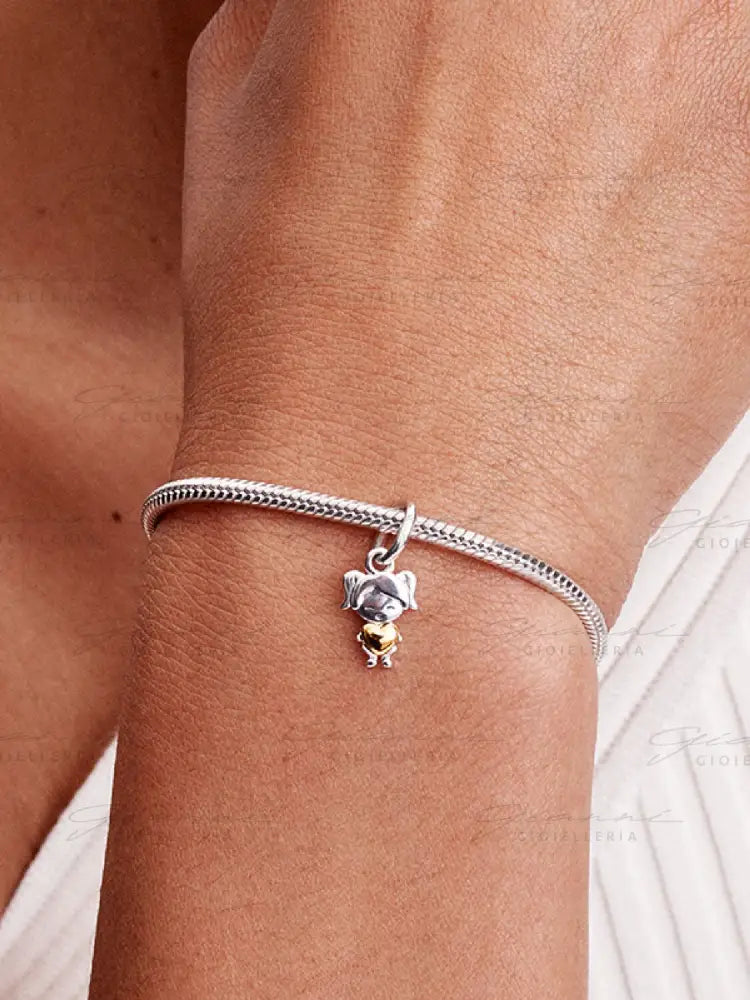 Charm Pandora - Pendente Bimba Felice Charm