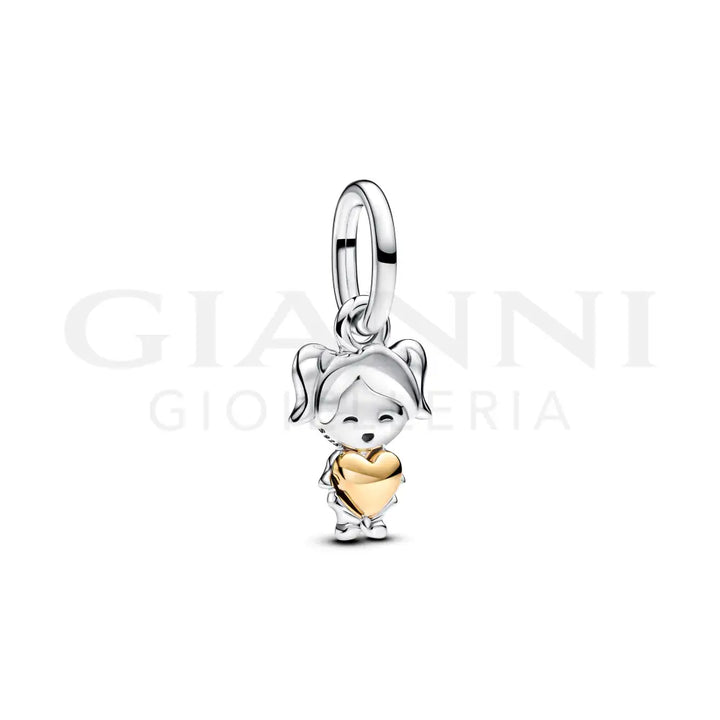 Charm Pandora - Pendente Bimba Felice Charm