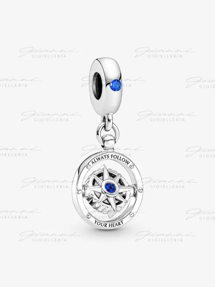 Charm Pandora - Pendente Bussola ’Always Follow Your Heart’ Charm