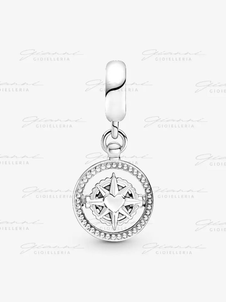 Charm Pandora - Pendente Bussola ’Always Follow Your Heart’ Charm