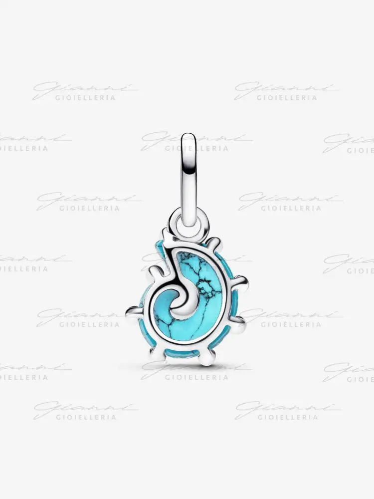 Charm Pandora - Pendente Conchiglia Vetro di Murano Turchese Charm