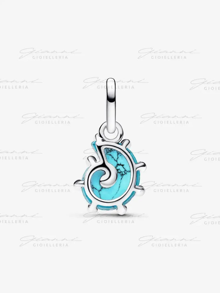 Charm Pandora - Pendente Conchiglia Vetro di Murano Turchese Charm