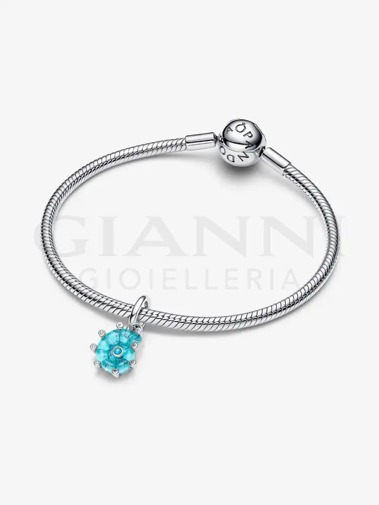 Charm Pandora - Pendente Conchiglia Vetro di Murano Turchese Charm