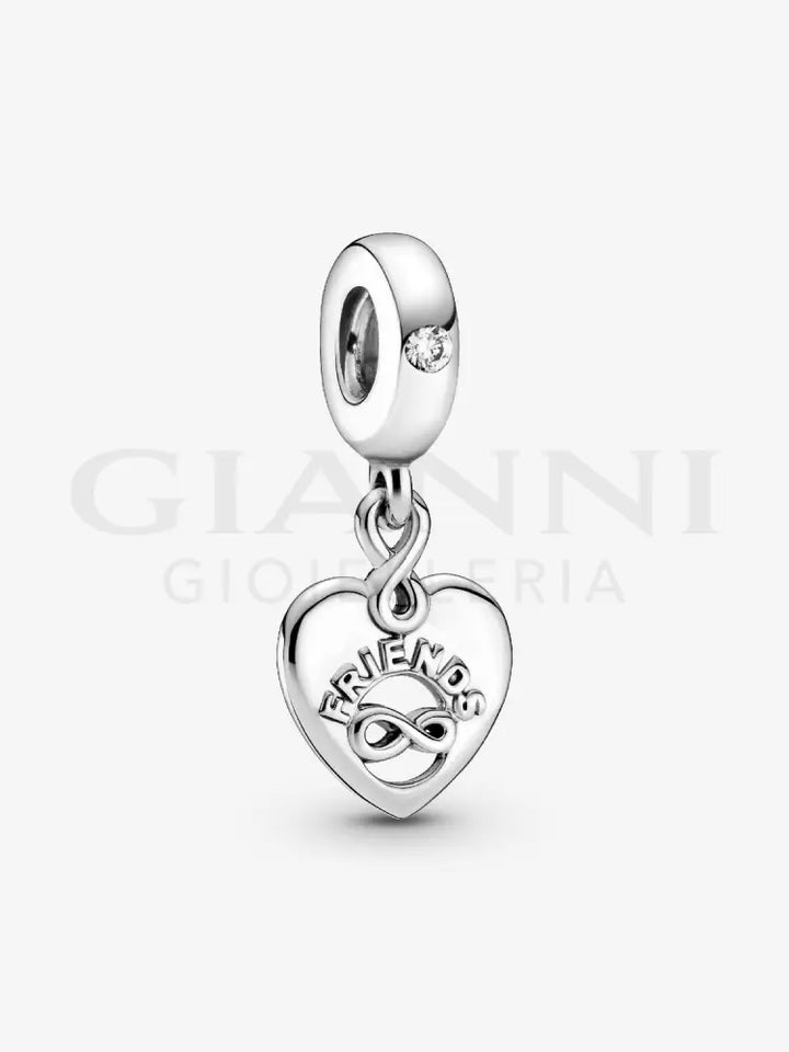 Charm Pandora - Pendente Cuore Amici per Sempre Charm