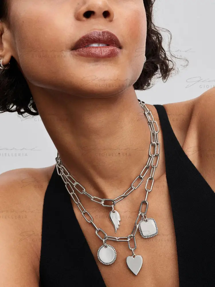 Charm Pandora - Pendente Cuore Apribile da incidere in Argento Charm