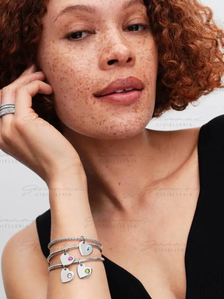 Charm Pandora - Pendente Cuore con Pietra Azzura Marzo Charm