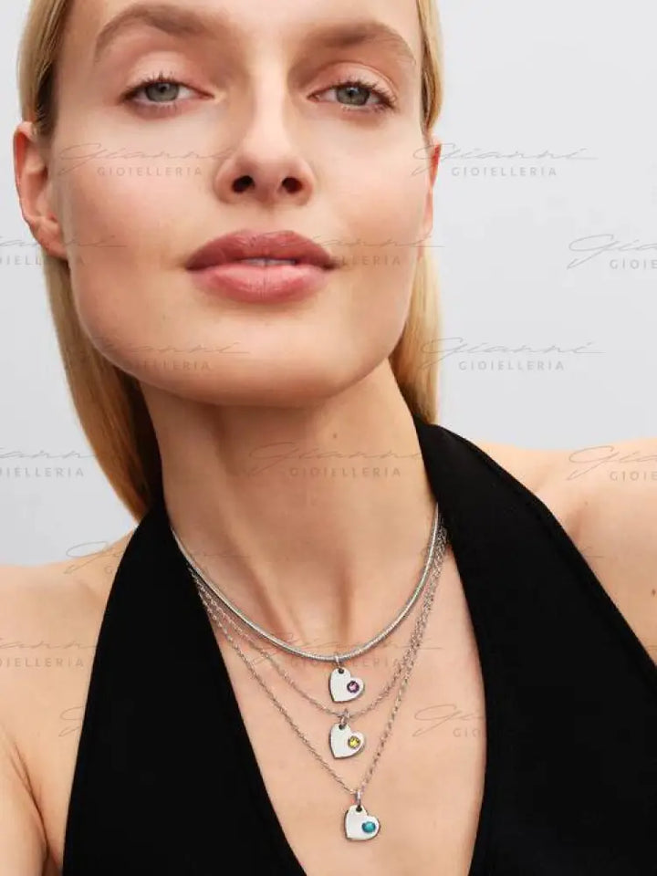 Charm Pandora - Pendente Cuore con Pietra Miele Novembre Charm