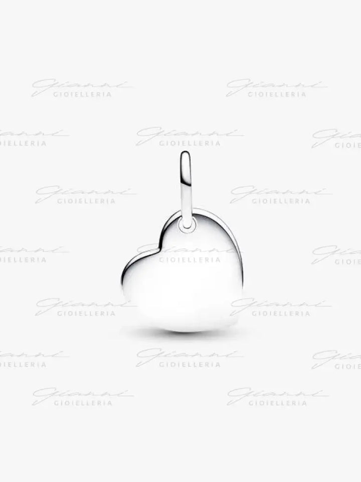 Charm Pandora - Pendente Cuore con Pietra Rossa Scuro Gennaio Charm