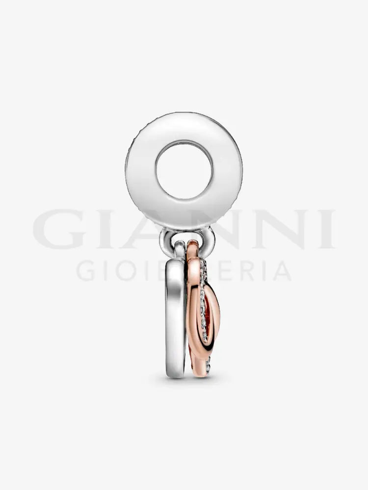 Charm Pandora - Pendente Cuore e Infinito Rosa Charm