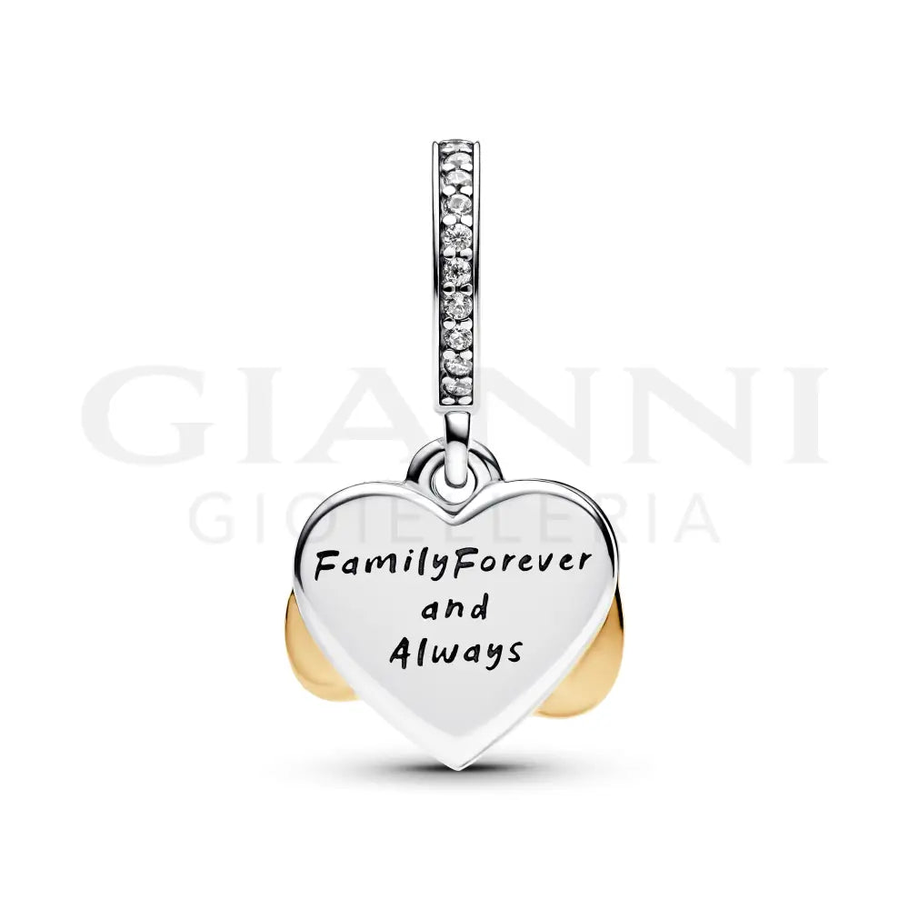 Charm Pandora - Pendente Cuore e Infinito Rosa Charm