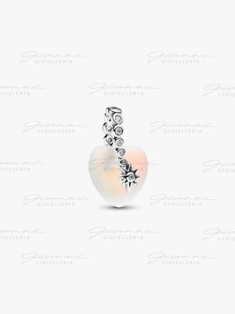 Charm Pandora - Pendente Cuore e Stella Cadente Charm