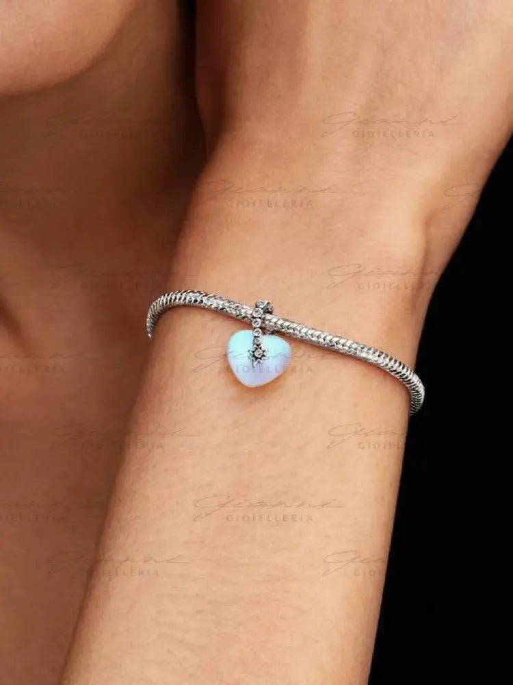Charm Pandora - Pendente Cuore e Stella Cadente Charm