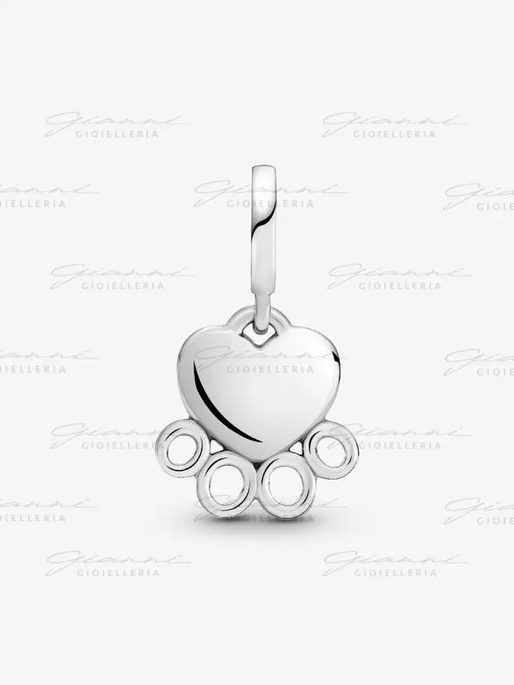 Charm Pandora - Pendente Cuore e Zampa Charm