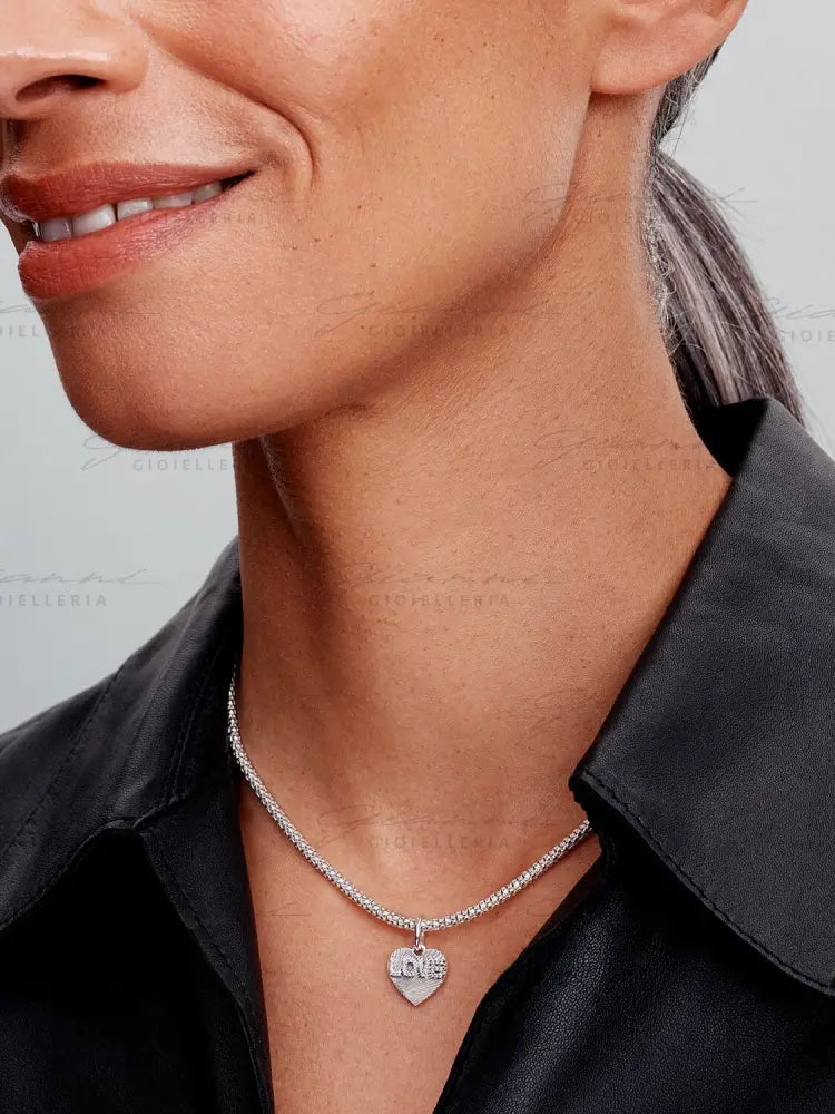 Charm Pandora - Pendente Cuore ’Love’ da incidere Charm